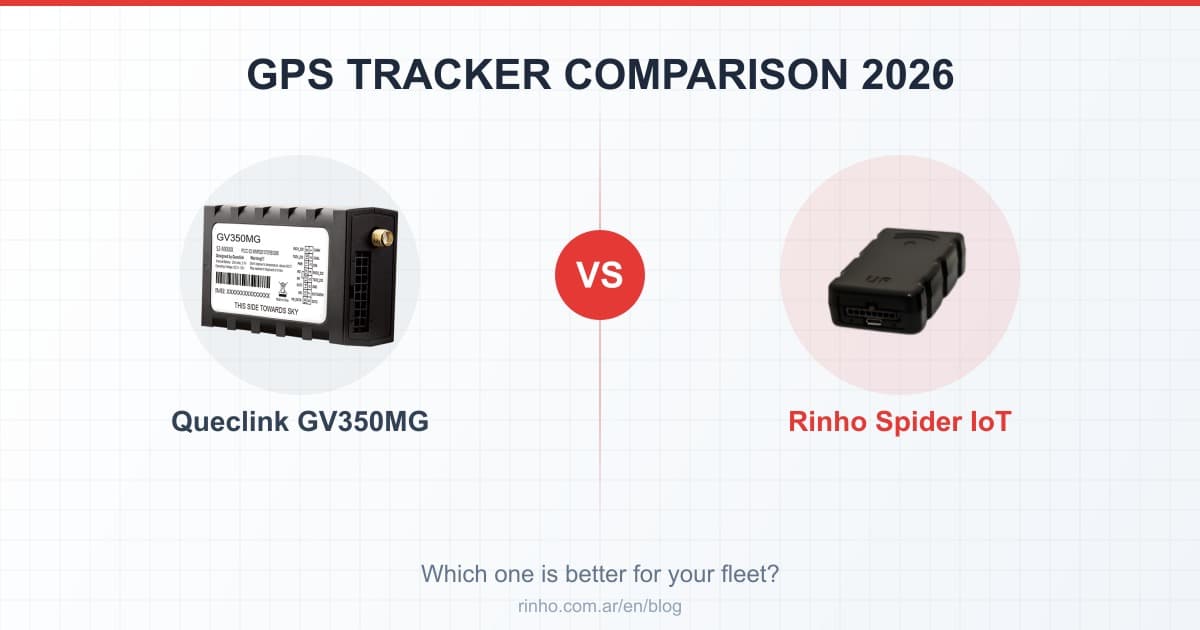 Queclink GV350MG vs Rinho Spider IoT: Vehicle Trackers 2026
