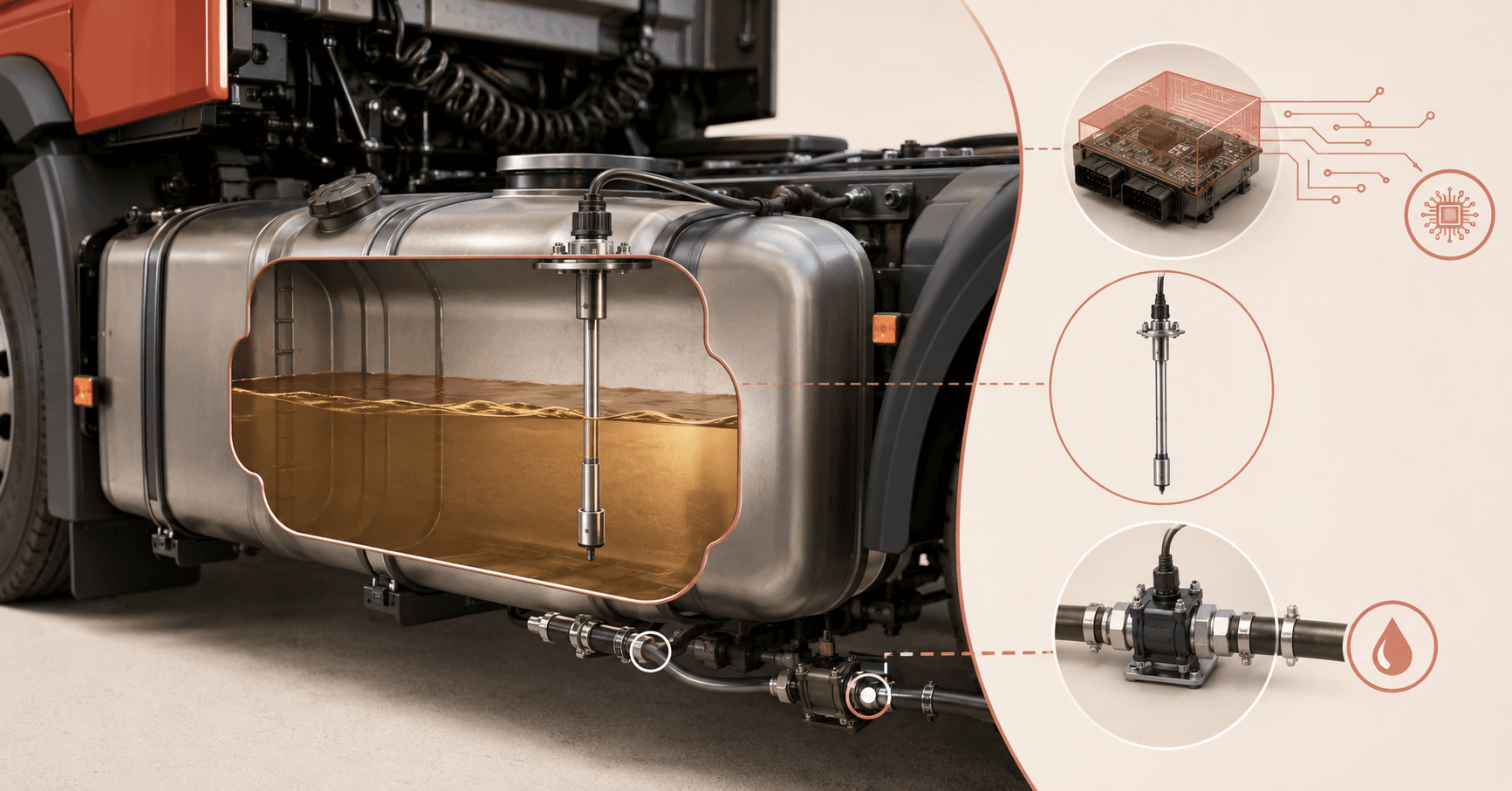 Cómo medir combustible: CAN bus, sensor de nivel y flujo