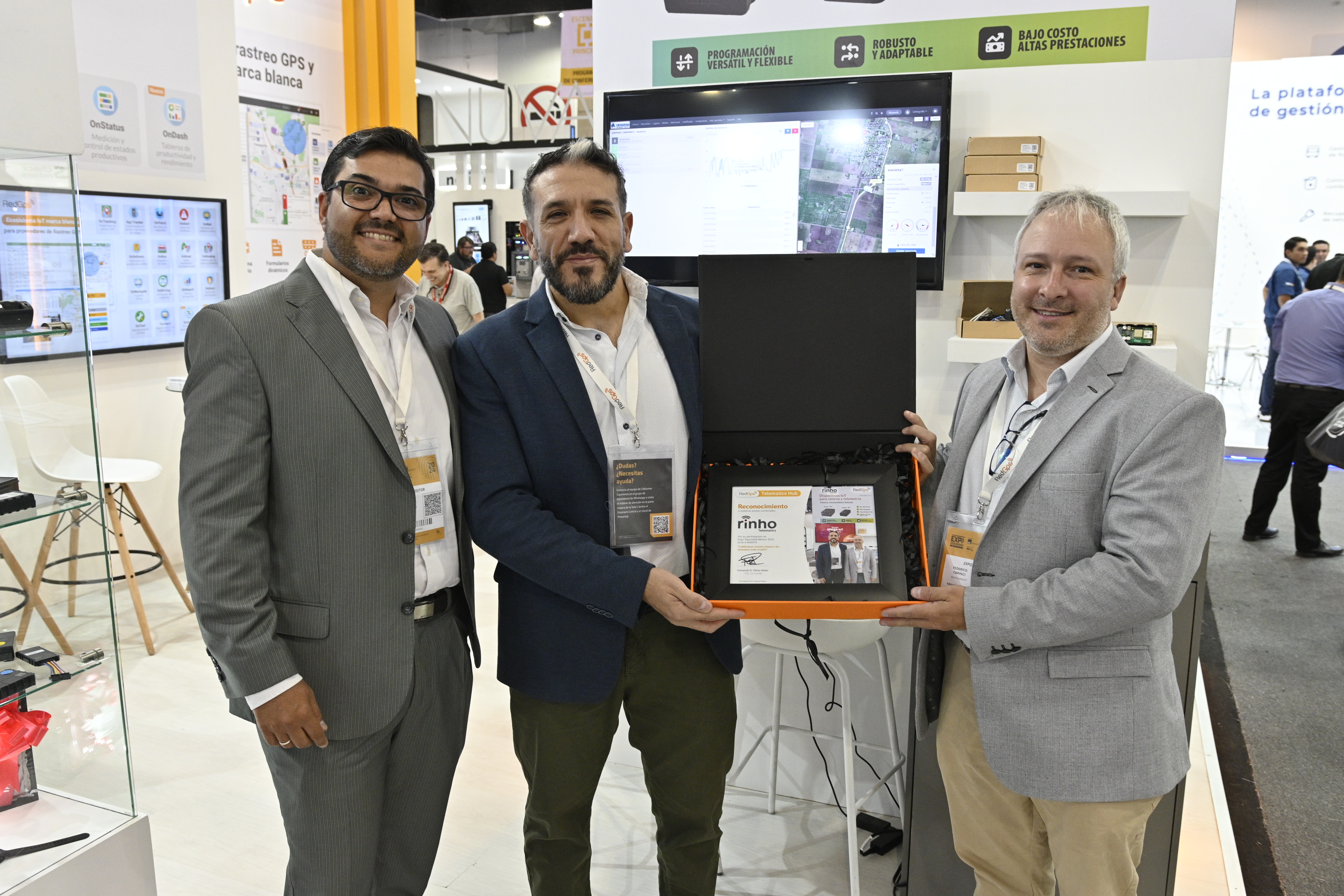 Collaboration between Rinho Telematics and RedGPS at the event